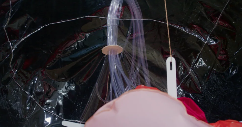Decorative UI chrome for film still "air".