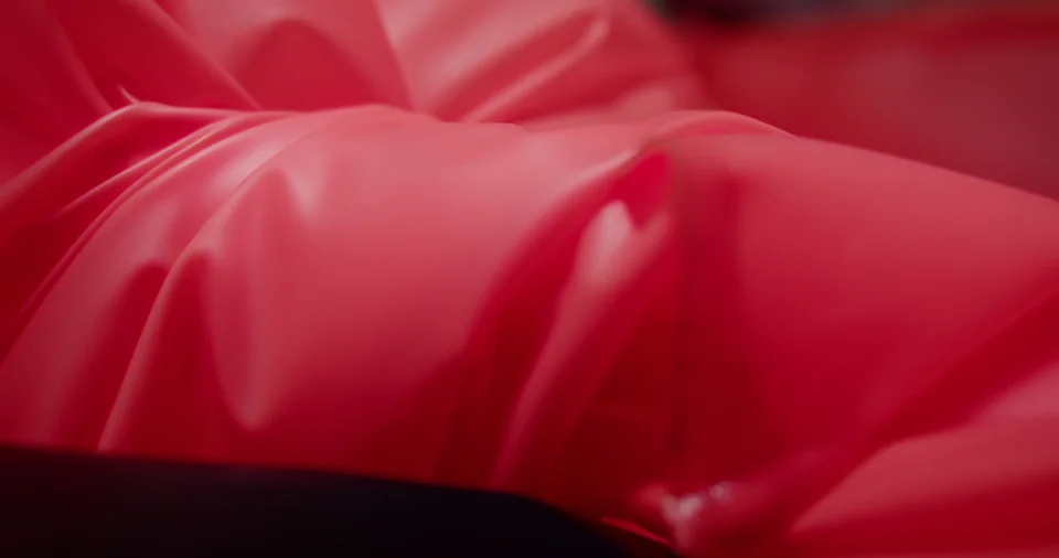 Red shiny material